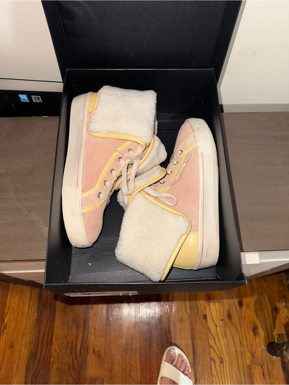 COACH Citysole Foldover High Top Platform Sneaker CE903 Women's size 8